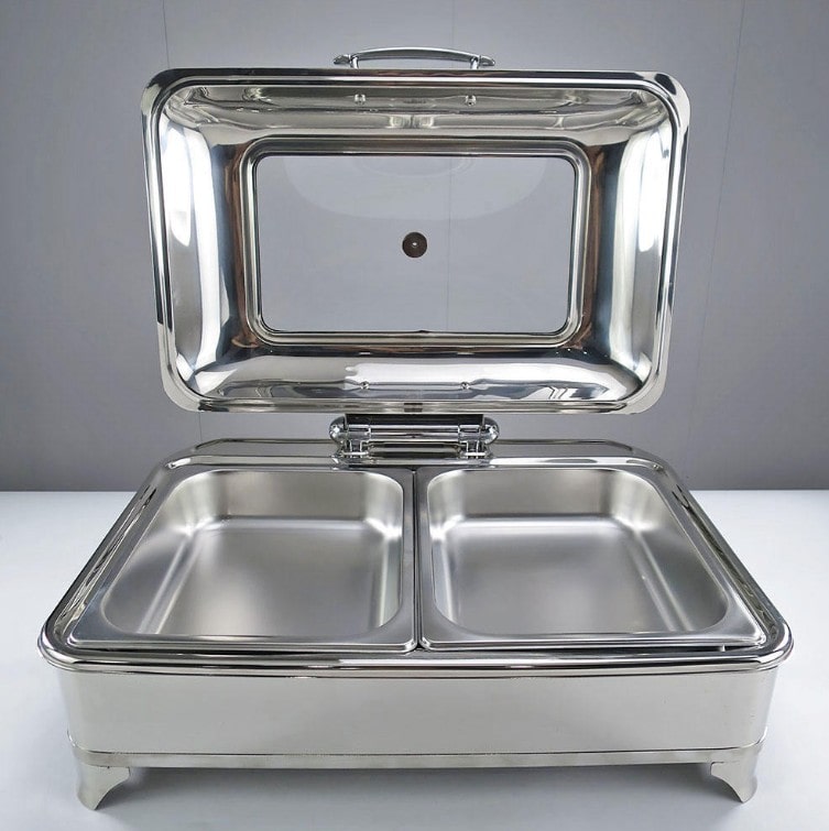 Khay đựng thức ăn 2 ngăn dùng điện