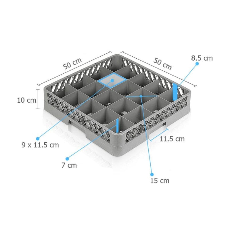 Kích thước rack ly nhà hàng 16 ngăn dùng để chưa ly thủy tinh