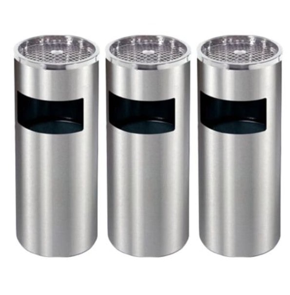 Thùng rác gạt tàn inox trang trí TP692118 dùng cho tiền sảnh, cầu thang máy