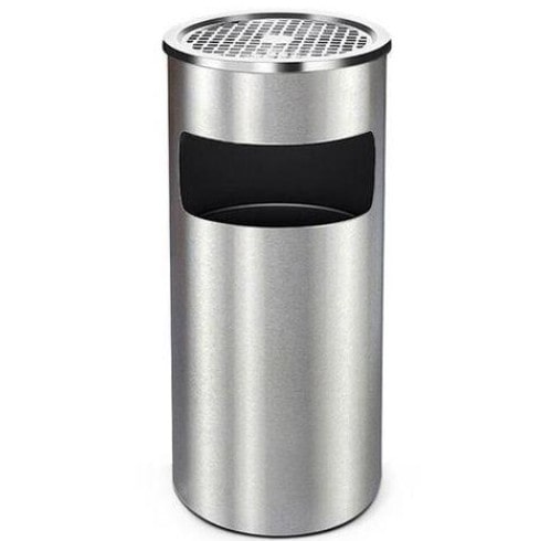 Thùng rác gạt tàn inox sáng bóng Tín Phát