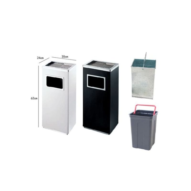 Thùng rác gạt tàn hình chữ nhật TP692121 có thùng chưa bên trong