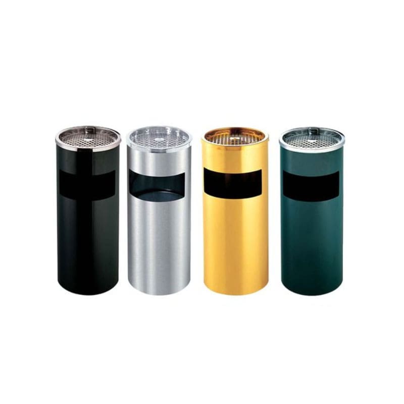 Bộ thùng rác gạt tàn bằng inox cao cấp