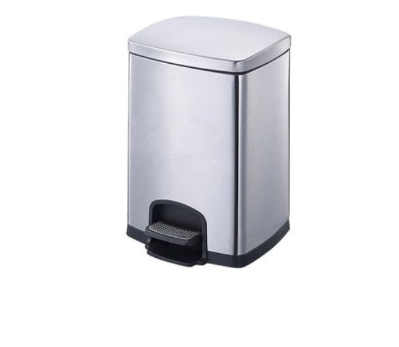 Thùng rác inox đạp chân 12 lít - TRAY6082 phù hợp cho phòng ngủ, phòng khách