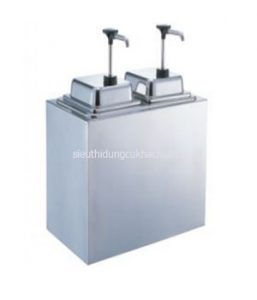 Bình đựng tương inox 2 vòi. Hotline đặt hàng: 0987.940.752