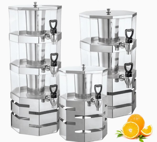 Bình đựng nước hoa quả 3 tầng có chân đế