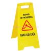 Biển cảnh báo đang sửa chữa chữ A