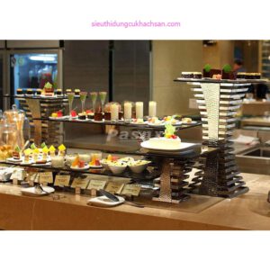 Chân kệ inox trang trí buffet