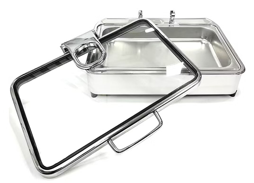 Nồi hâm buffet hình chữ nhật nắp kính tph0250
