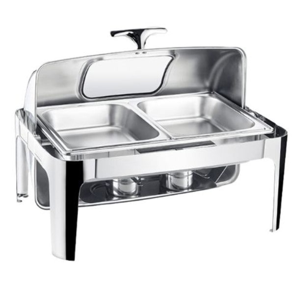 Nồi buffet có sẵn hai khay inox dùng để trưng bày món ăn.