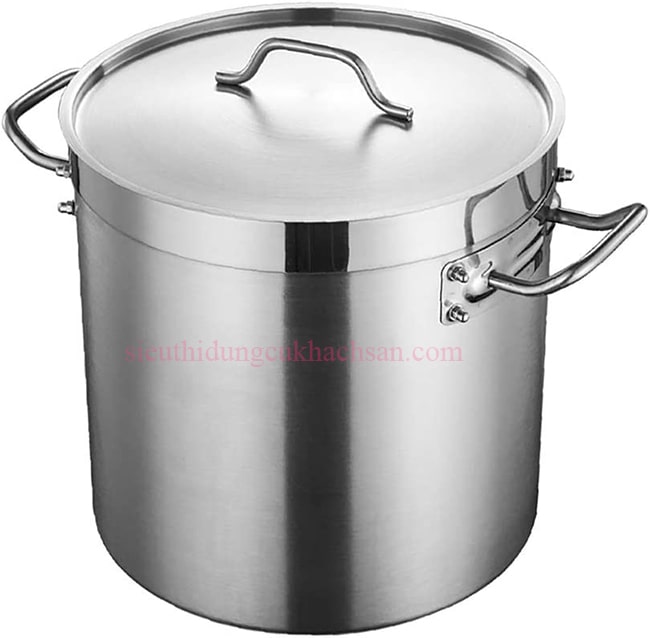 Nồi inox thân cao 2 quai