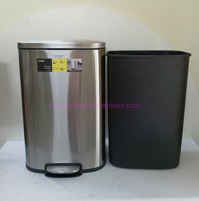 Thùng rác inox 30L