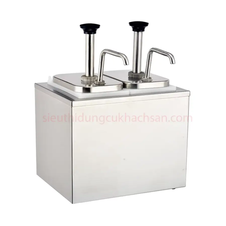 Bình tương ớt inox 2 ngăn cao cấp